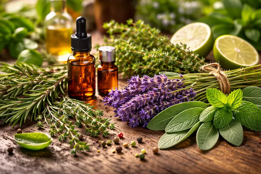 گیاهان معطر مانند اسطوخودوس، رزماری و مریم گلی در خانواده بویایی Aromatic