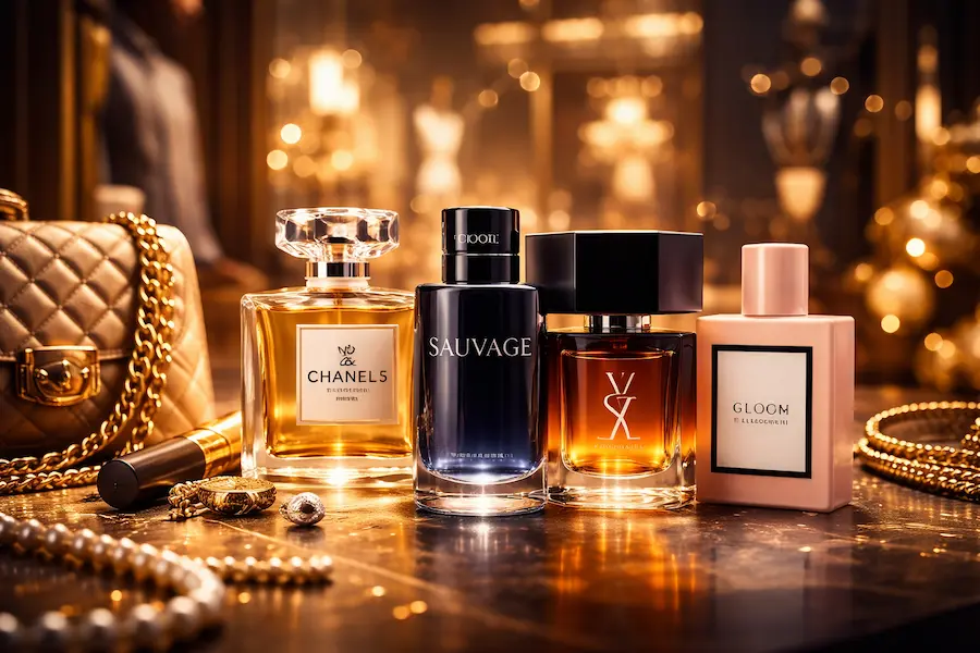 تصویر عطرهای برند دیزاینر Designer Perfume از خانه های مد لوکس در مقایسه با سبک نیش